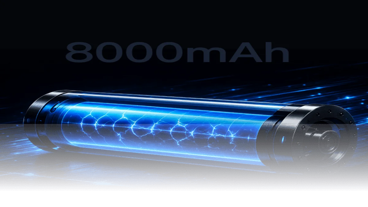 بطارية 8000mAh ونظام تبريد نشط في جهاز haimacloud GEAR