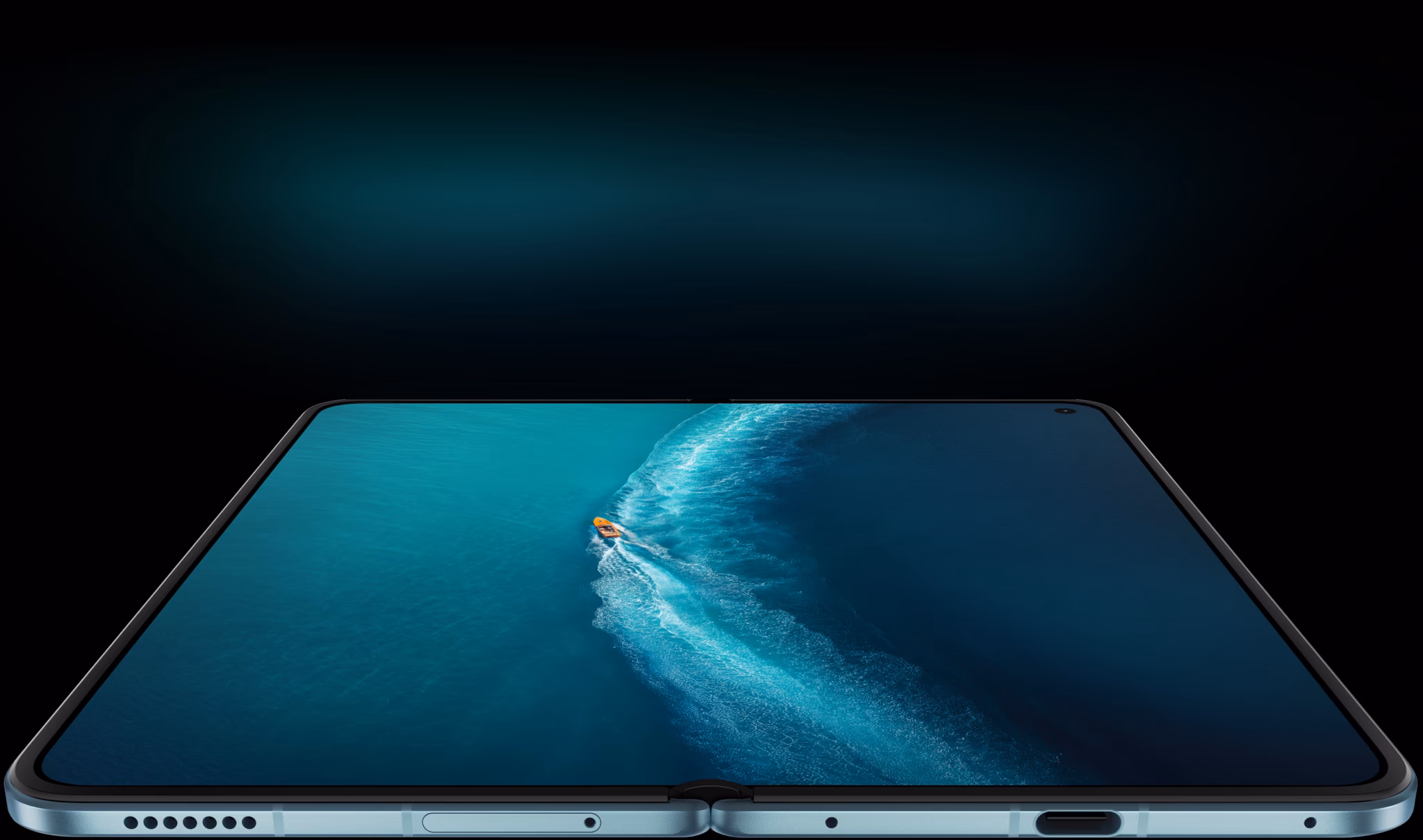 vivo X Fold6 مفتوح بتصميمه النحيف