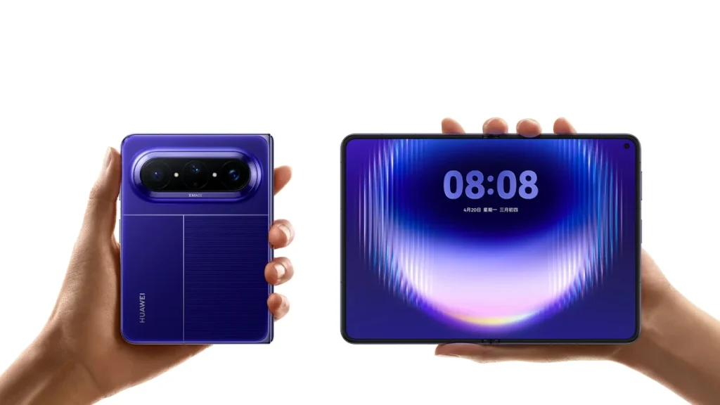 هاتف Huawei Pura X Max القابل للطي بشاشة داخلية عريضة وكاميرا تقريب بصري، مع عدم تأكيد موعد إطلاقه عالميًا.