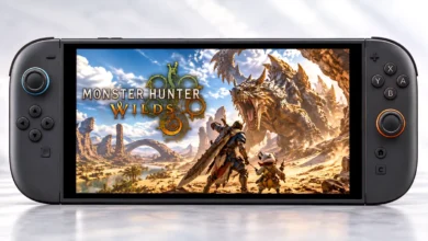 لعبة Monster Hunter Wilds تعمل على جهاز Nintendo Switch 2