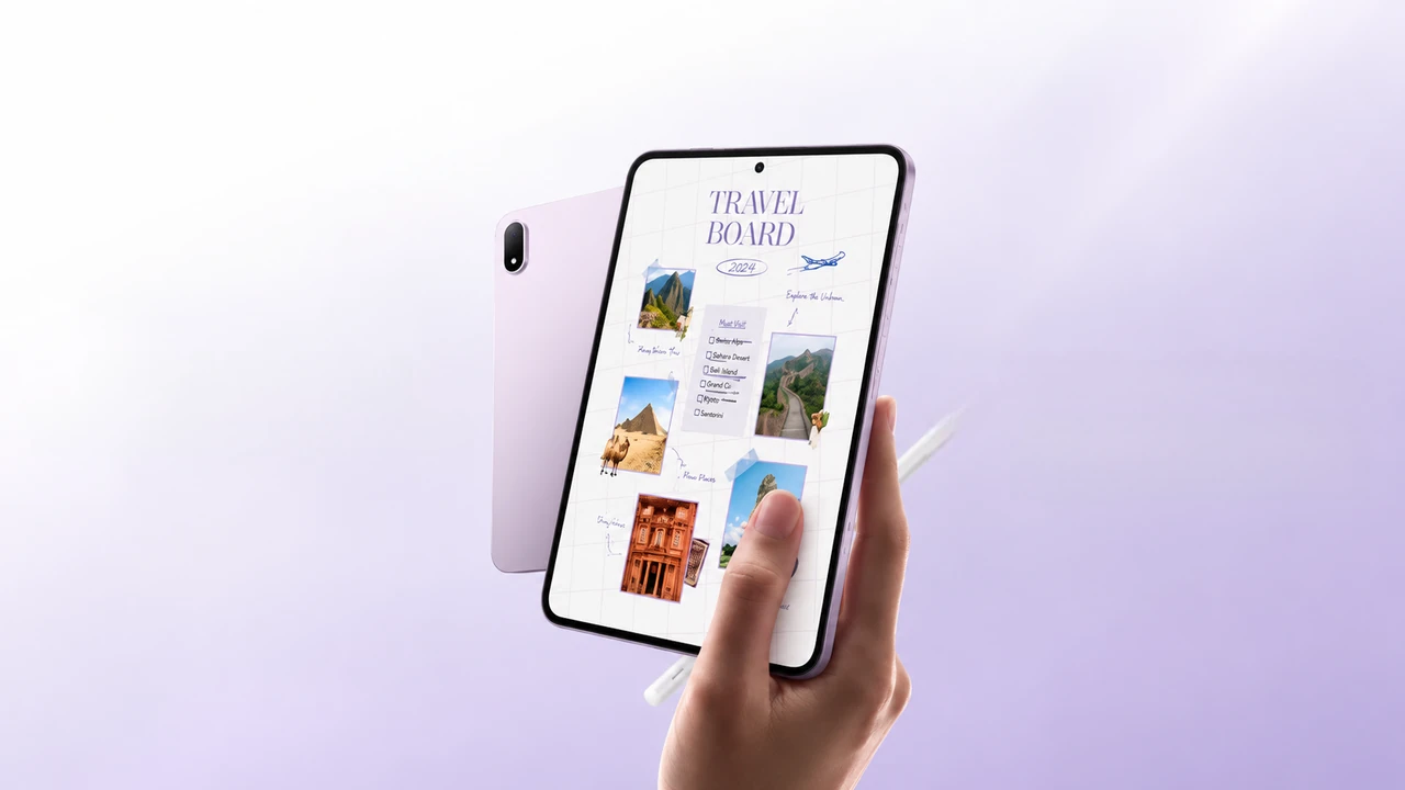 جهاز OPPO Pad Mini Matte Display Edition بشاشة AMOLED مطفية مقاس 8.8 بوصة باللون البنفسجي اللافندر