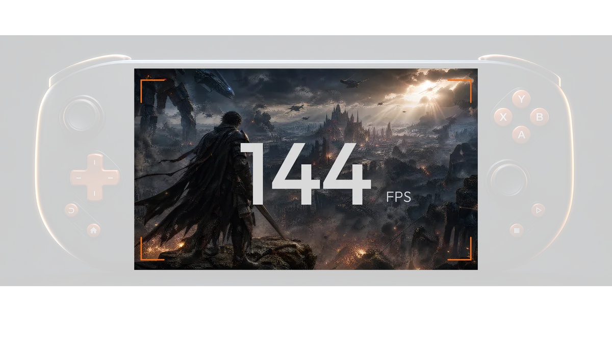 شاشة OLED مقاس 7 بوصات بتردد 144Hz في جهاز haimacloud GEAR